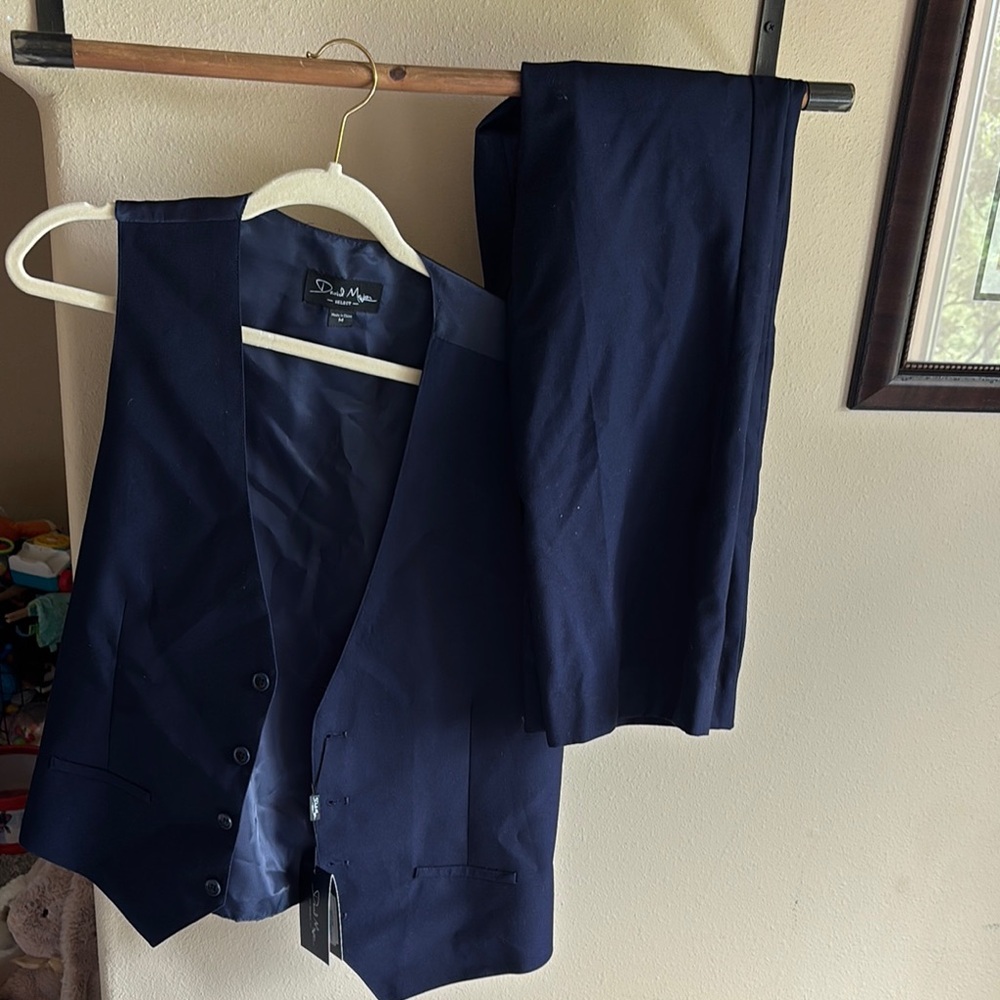 Men's Navy Suit by David Major
